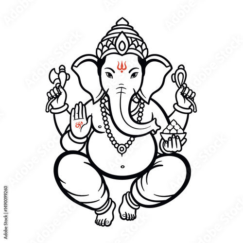 A rich gallery showcasing Hindu deity Ganesha, combining traditional and modern vector art.