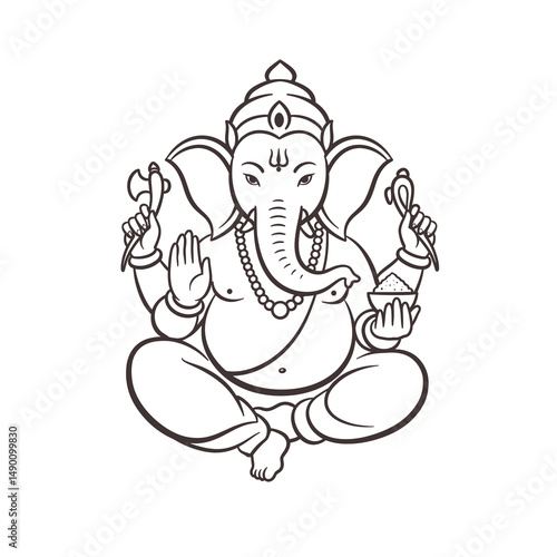 A rich gallery showcasing Hindu deity Ganesha, combining traditional and modern vector art.