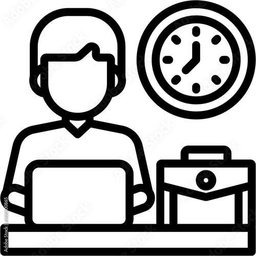 Flexible Work Hours Icon