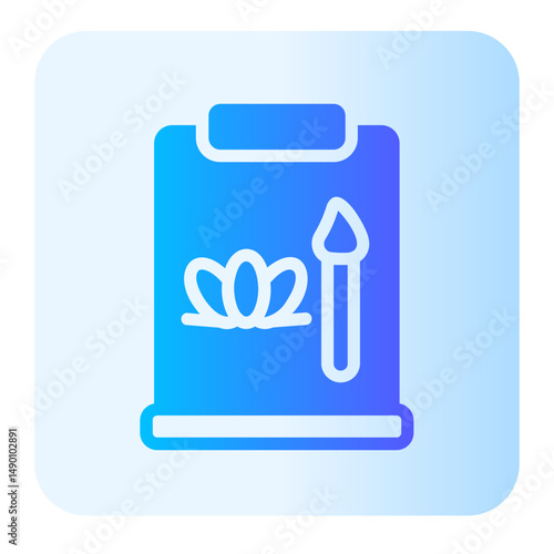 art therapy gradient icon
