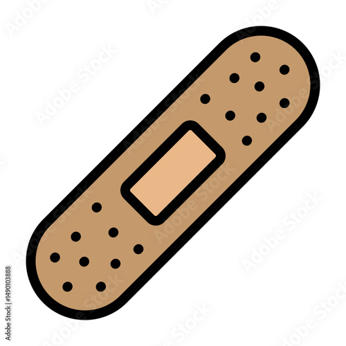 Band Aid Vector Filled Icon Design