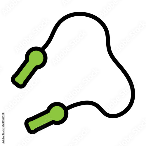 Skip Rope Vector Filled Icon Design