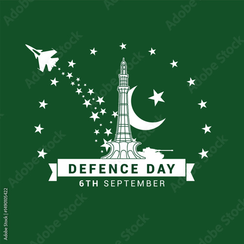 Pakistan Defence Day Design Vector Template