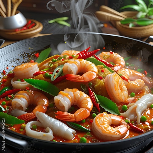shrimp in a pan
