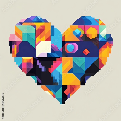 world map with heart