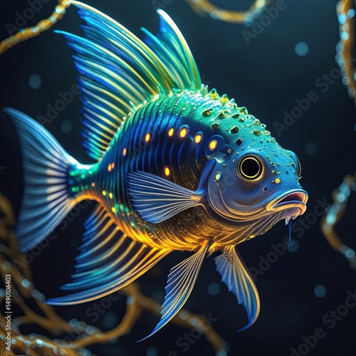 tropical fish in aquarium