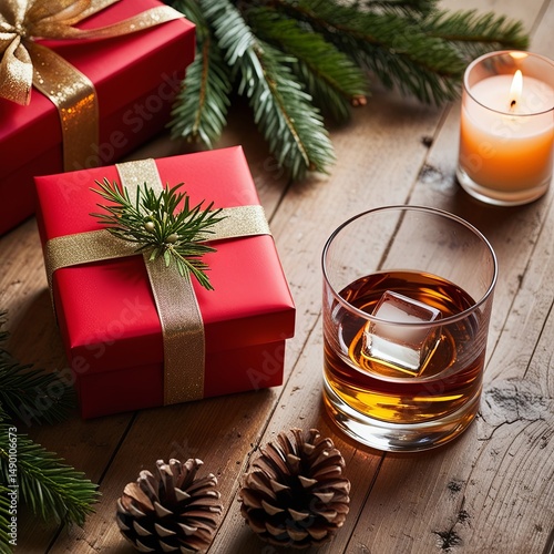 christmas tree and gifts