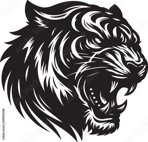 Wallpaper Mural Tiger Silhouette Torontodigital.ca