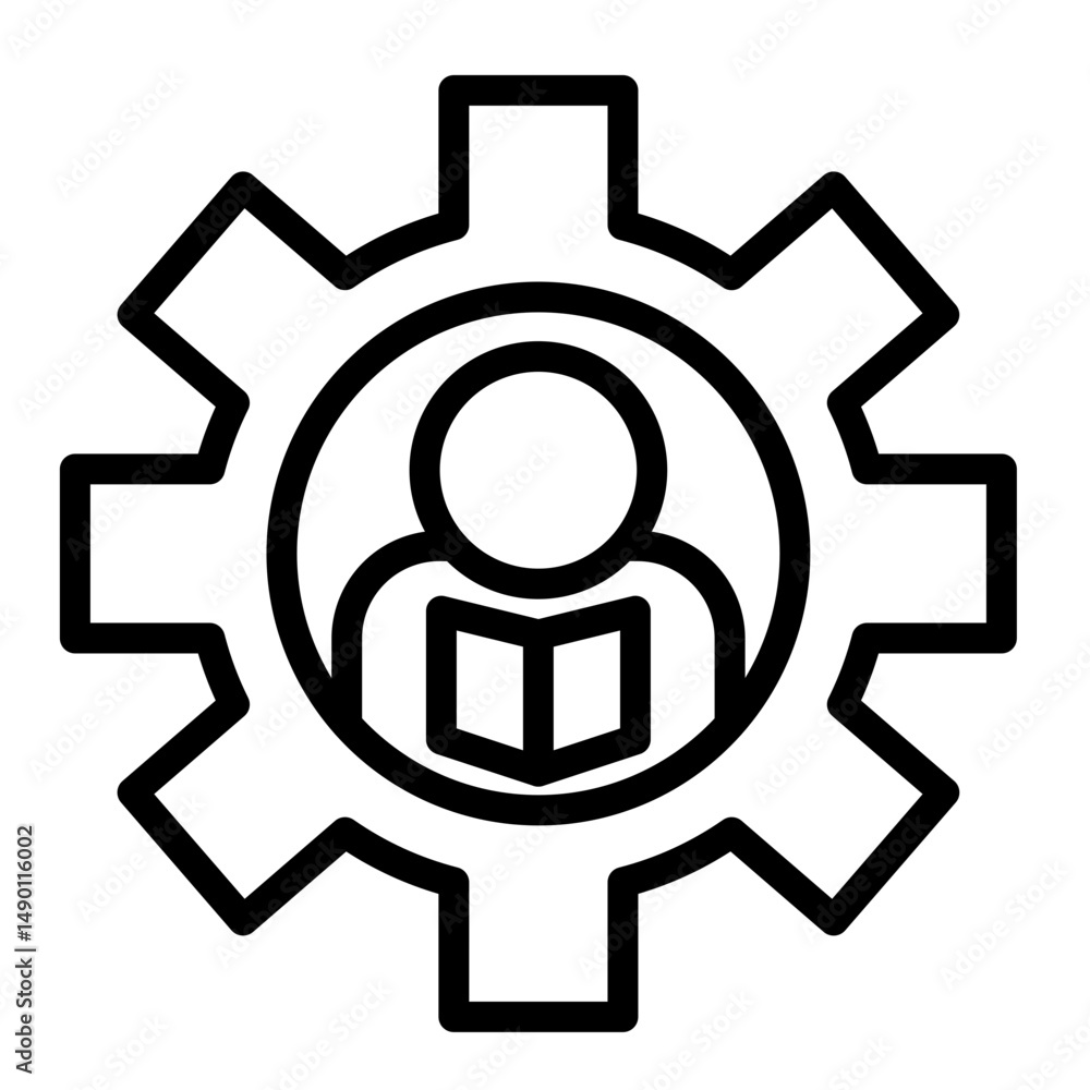 Industry Based Learning Vector Line Icon Design Industry Based Learning Vector Line Icon Design
