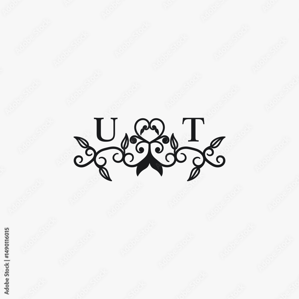 UT Initials Wedding Logo Vector Art Icons and Graphics UT Initials Wedding Logo Vector Art Icons and Graphics