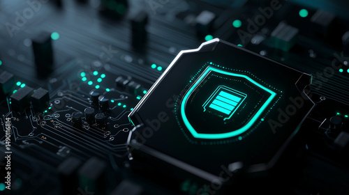 Futuristic concept of data protection