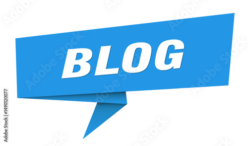blog banner. blog speech bubble, label, sticker, sign template