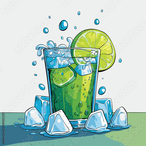 cold soda drink vector for design purposes