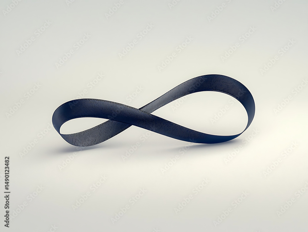 Dark Infinity Loop Abstract Design. Dark Infinity Loop Abstract Design.