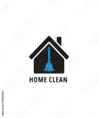 Tableau sur toile Cleaning service logo design inspiration