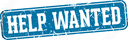 help wanted rectangular sign. help wanted stamp