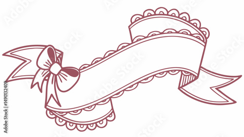 vector illustration of a ribon