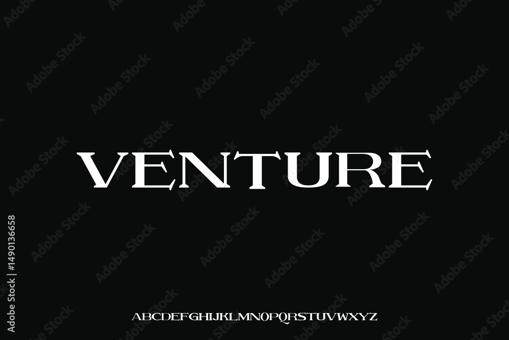 Obraz premium Display alphabet font vector design suitable for headline, poster, logo, magazine and many more