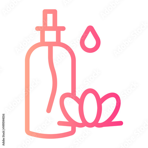 essential oil therapy gradient icon