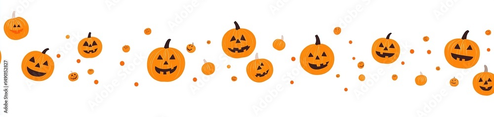Obraz premium 2025 halloween banner with spooky fun theme