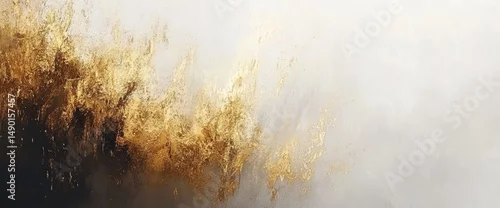 Obraz  z motywem Abstract gold and dark tones artwork