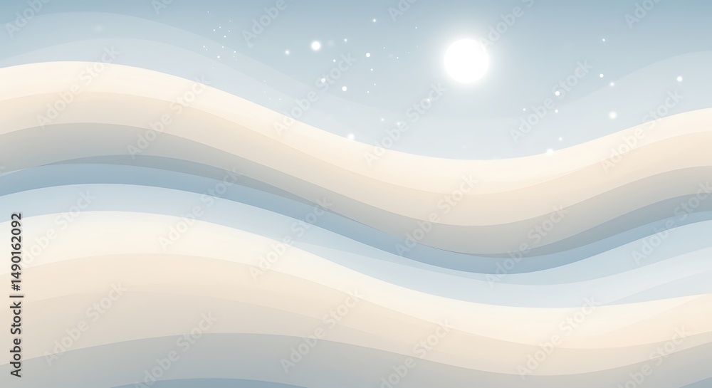 Minimal Soft Abstract Background with Smooth White and Pastel Waves Minimal Soft Abstract Background with Smooth White and Pastel Waves