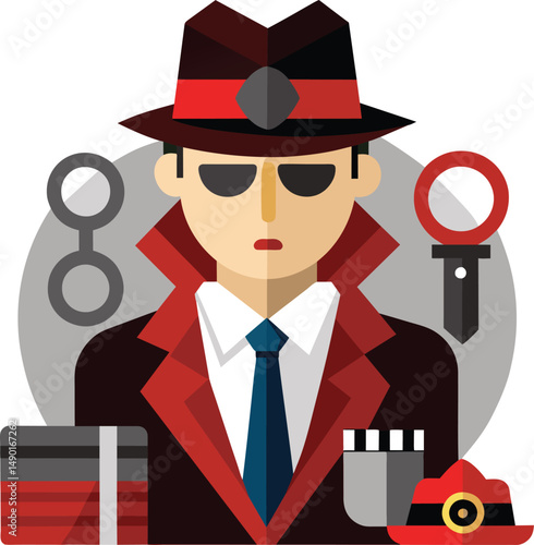 Sleuth Detective Mystery Investigator Icon