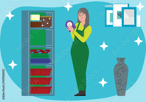 Drawers Concept Illustration