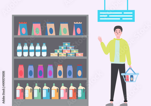 Shelves Concept Illustration