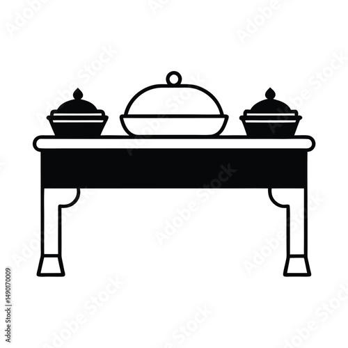 buffet table wood design
