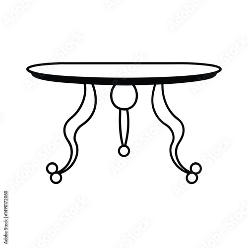 elegant clawfoot table home decor