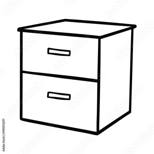 filing cabinet sketch