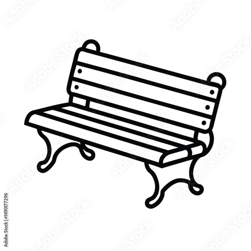 wooden garden bench