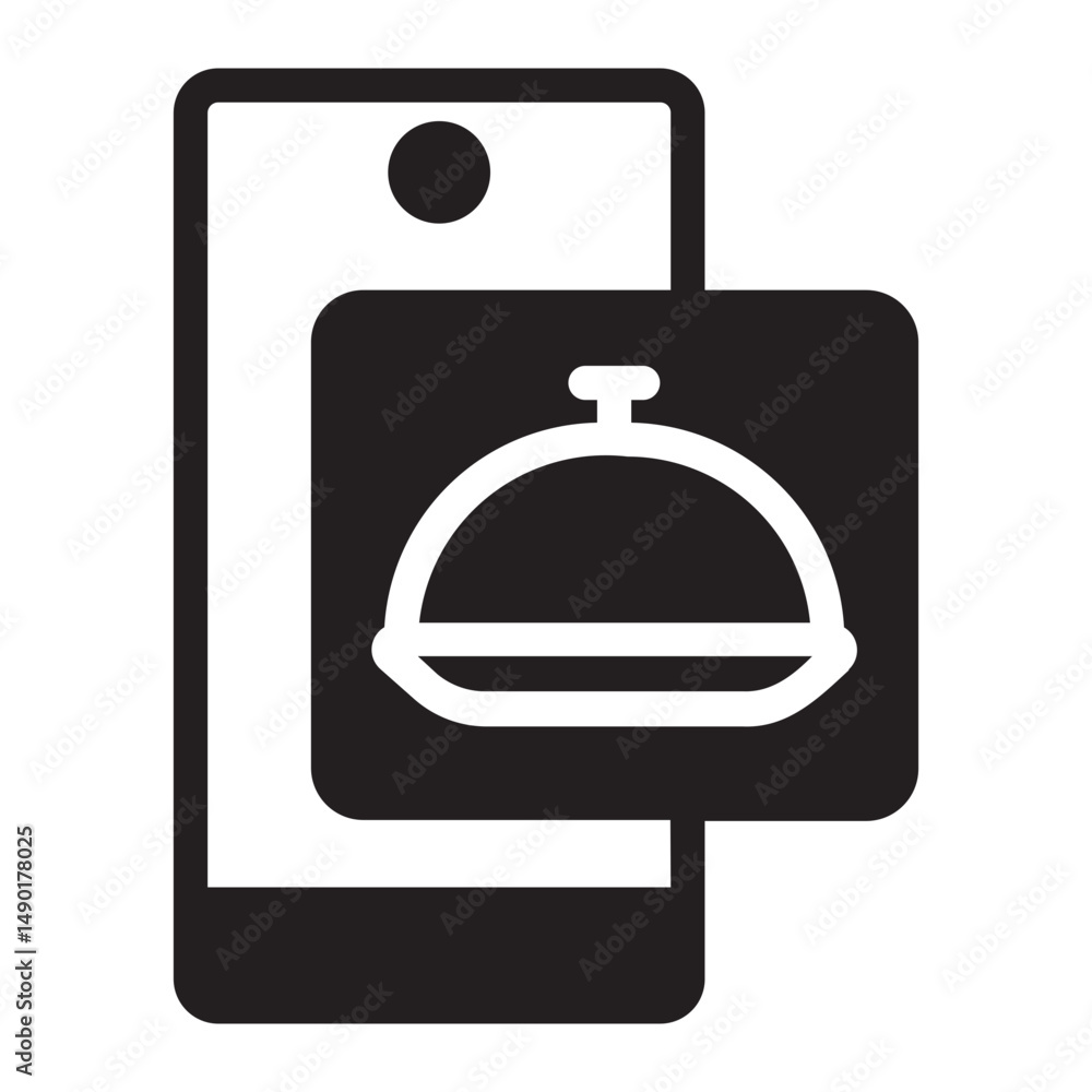 Obraz premium order online glyph icon