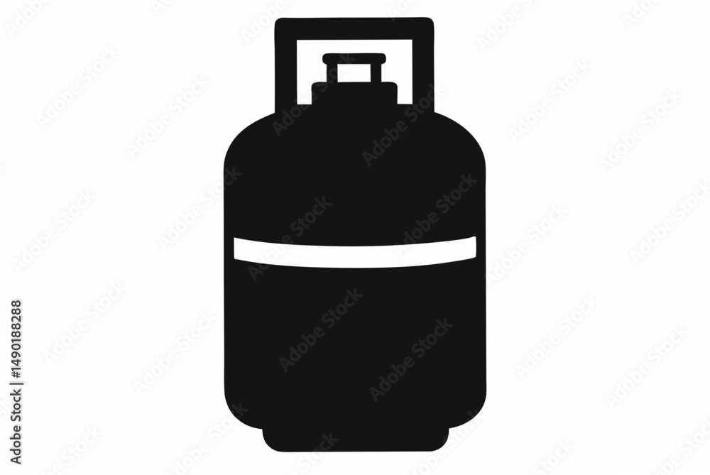 gas cylinder silhouette vector gas cylinder silhouette vector