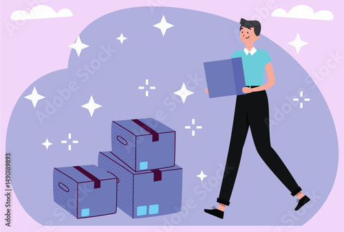 Package Concept Illustration
