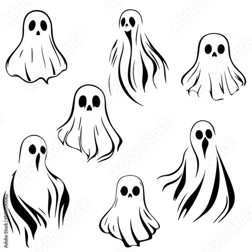 Fantasmas assustadores Design