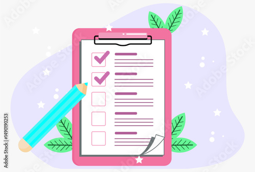 List Concept Illustration