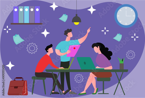 Workspace Concept Illustration