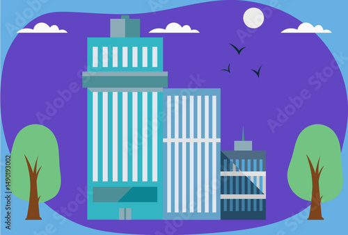 Office Building Concept Illustration