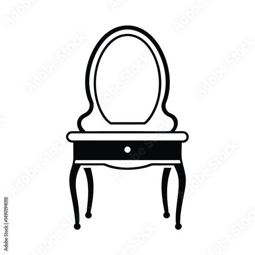 vanity table wood