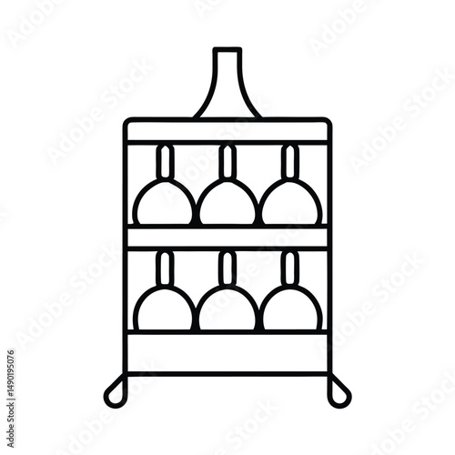 wine rack wooden