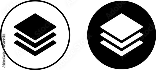 Layer icon set. symbols for architecture. Design technology. Depth of tiers, applied anywhere. Business Presentation
