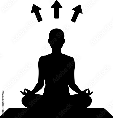 Meditative Mind: Enlightenment with Butterflies vector