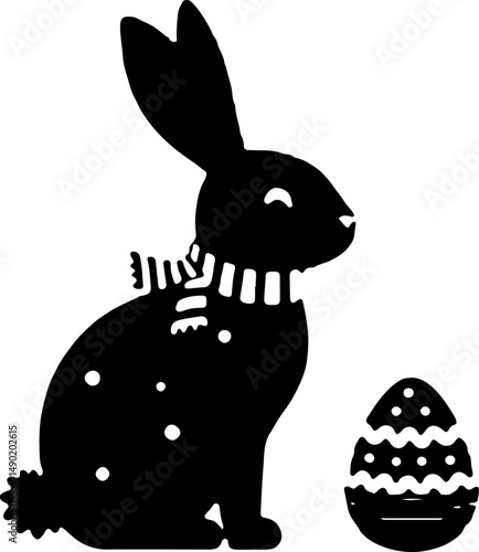Happy Easter Bunny Wreath" Easter day vector 