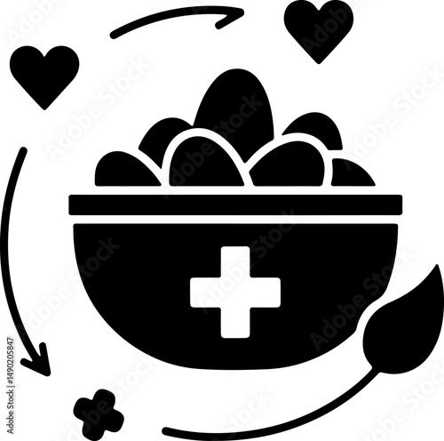 Medical Emblem and Drip Mind  of Healing" vector design
