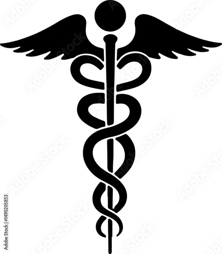 Medical Emblem and Drip Mind  of Healing" vector design