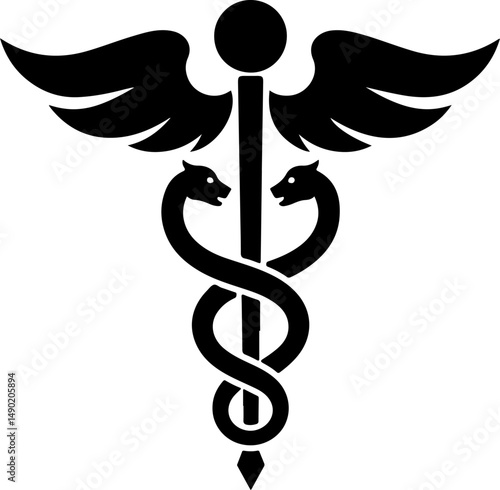 Medical Emblem and Drip Mind  of Healing" vector design