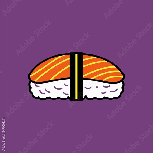 Sushi Nigiri Salmon Delicacy