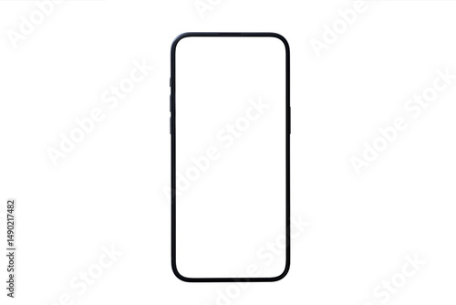 Mockup smart phone isolated Transparent  screen and PNG High quality Image for Infographic Business web site design app